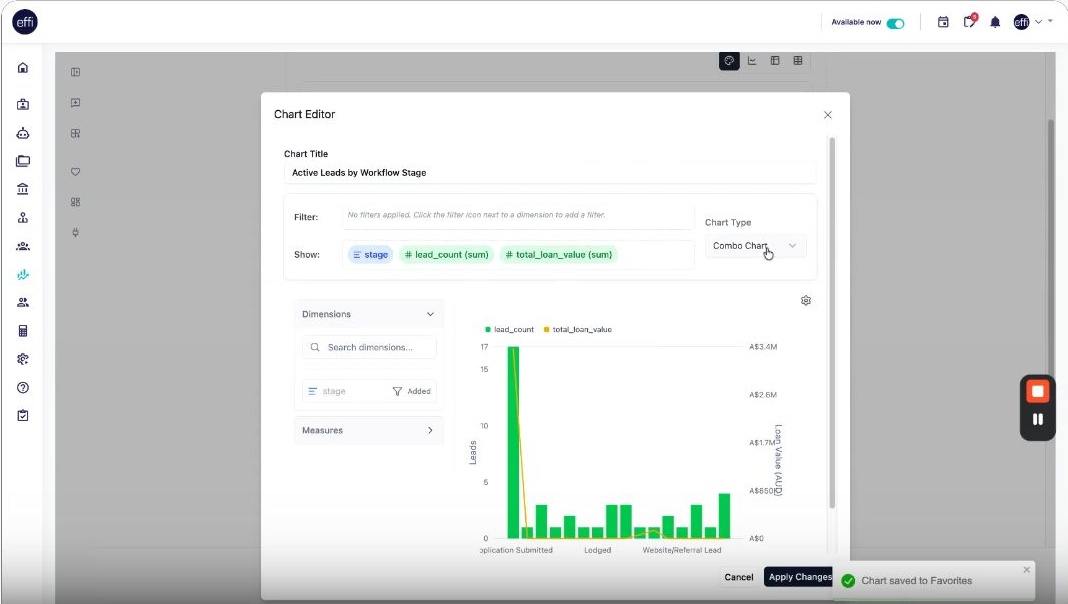 Smart Reporting Chart Editor